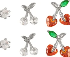 Ensemble de clous d'oreilles - Springtime Cherries