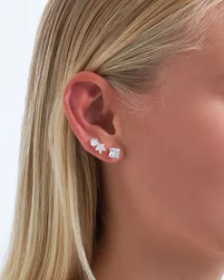 Ensemble de clous d'oreilles - Zirconia Trio