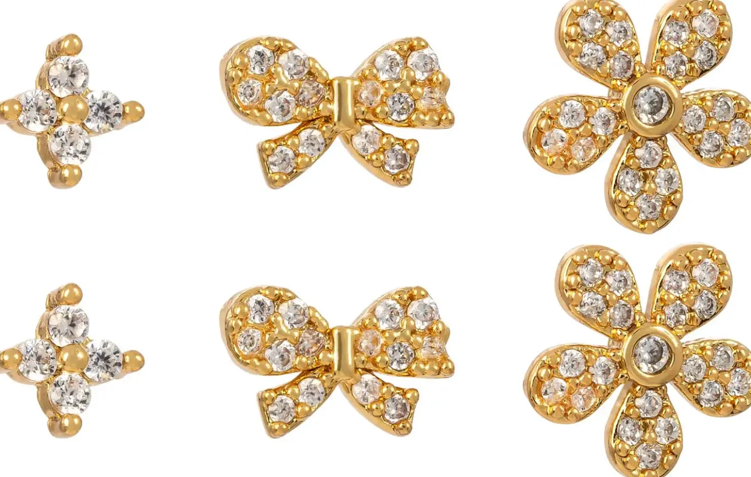 Ensemble de clous d'oreilles - Sparkling Springtime