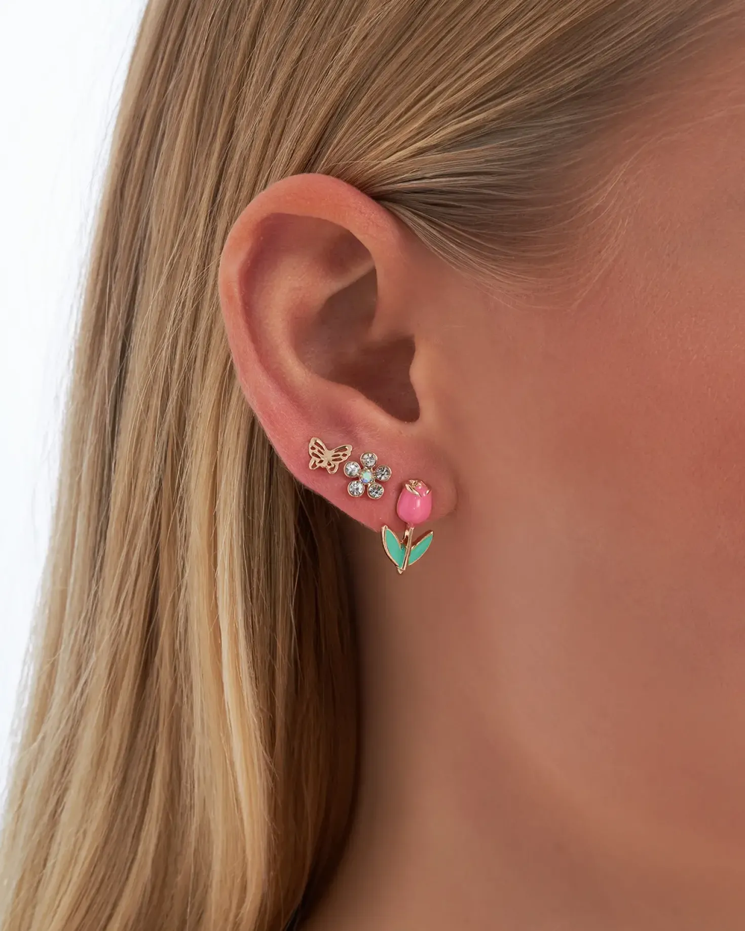 Ensemble de clous d'oreilles - Spring Wonder