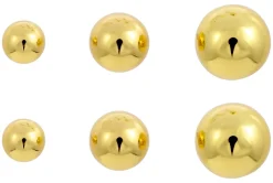 Ensemble de clous d'oreilles - Golden Balls