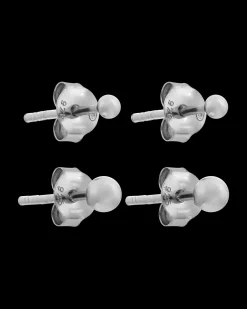 Ensemble de clous d'oreilles - Silver Dots