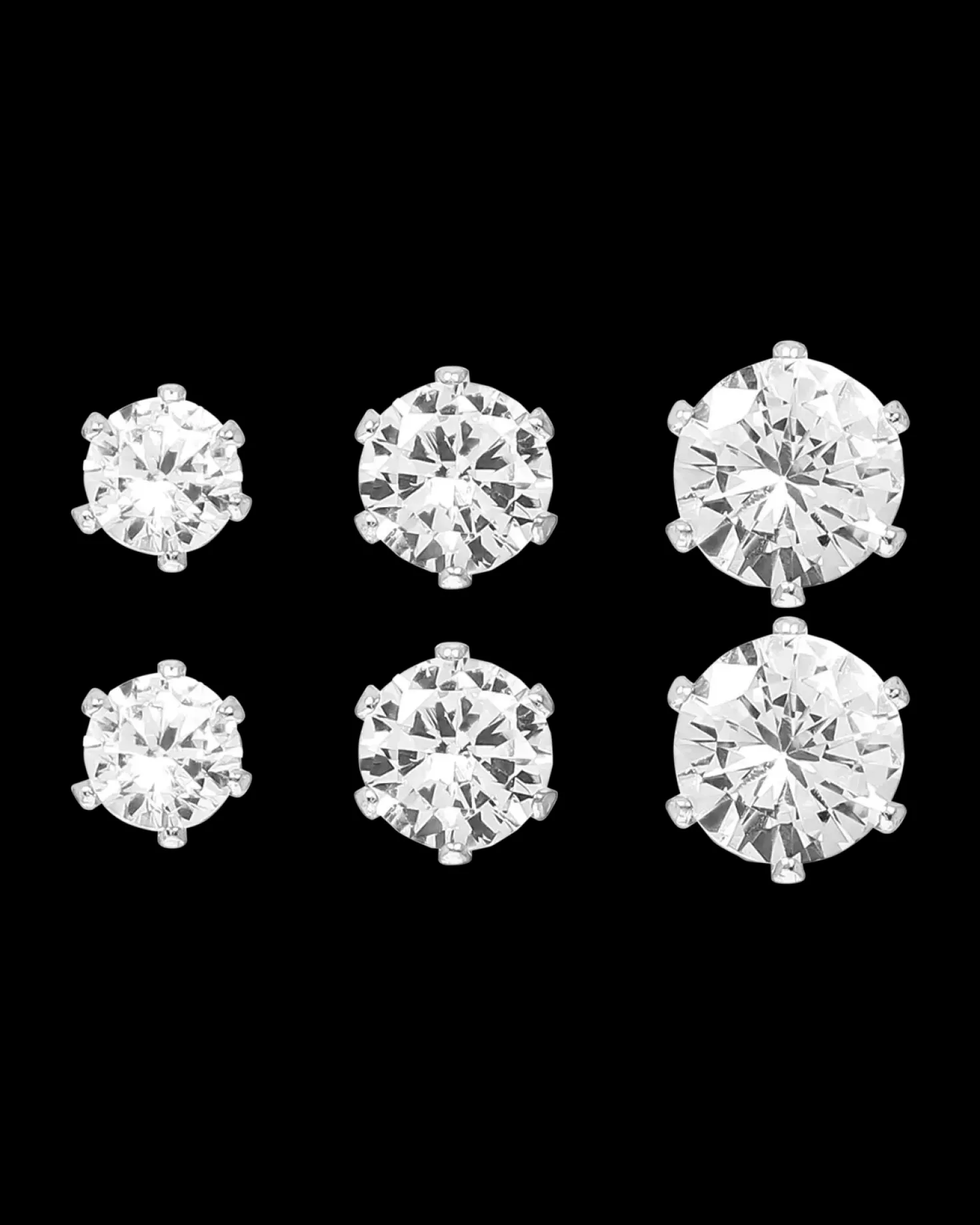 Ensemble de clous d'oreilles - Glamour Trio