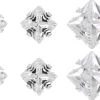 Ensemble de clous d'oreilles - Shiny Squares