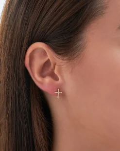 Ensemble de clous d'oreilles - Cross Trio