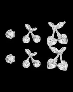 Ensemble de clous d'oreilles - Sparkling Cherry