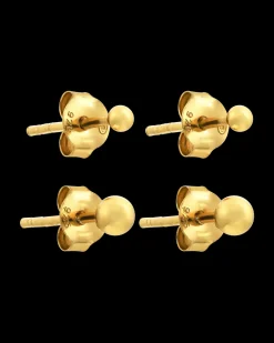 Ensemble de clous d'oreilles - Golden Dots