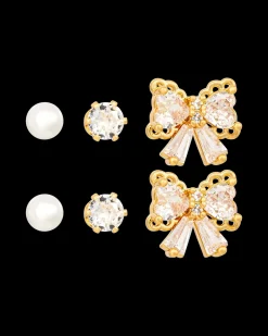 Ensemble de clous d'oreilles - Bow Trio
