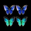 Ensemble de clous d'oreilles - Blue Wings