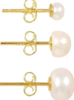 Ensemble de clous d'oreilles - Pearly Essentials