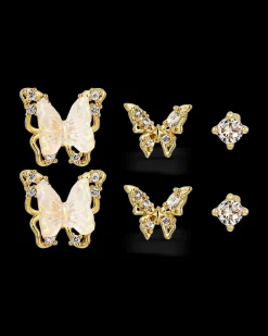 Ensemble de clous d'oreilles - Golden Dreams
