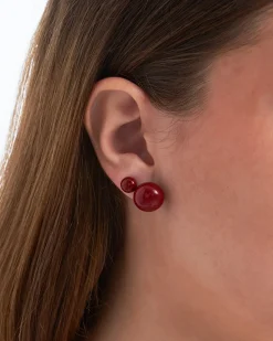 Ensemble de clous d'oreilles - Red Balls