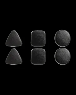 Ensemble de clous d'oreilles - Black Shapes