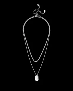 Ensemble de colliers pour homme - Silver Tag