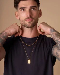 Ensemble de colliers pour homme - Golden Tag