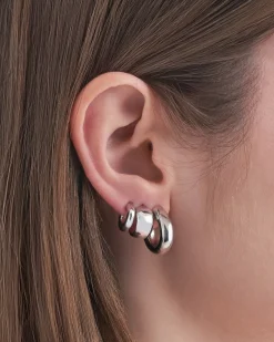 Ensemble de créoles - Classic Silver