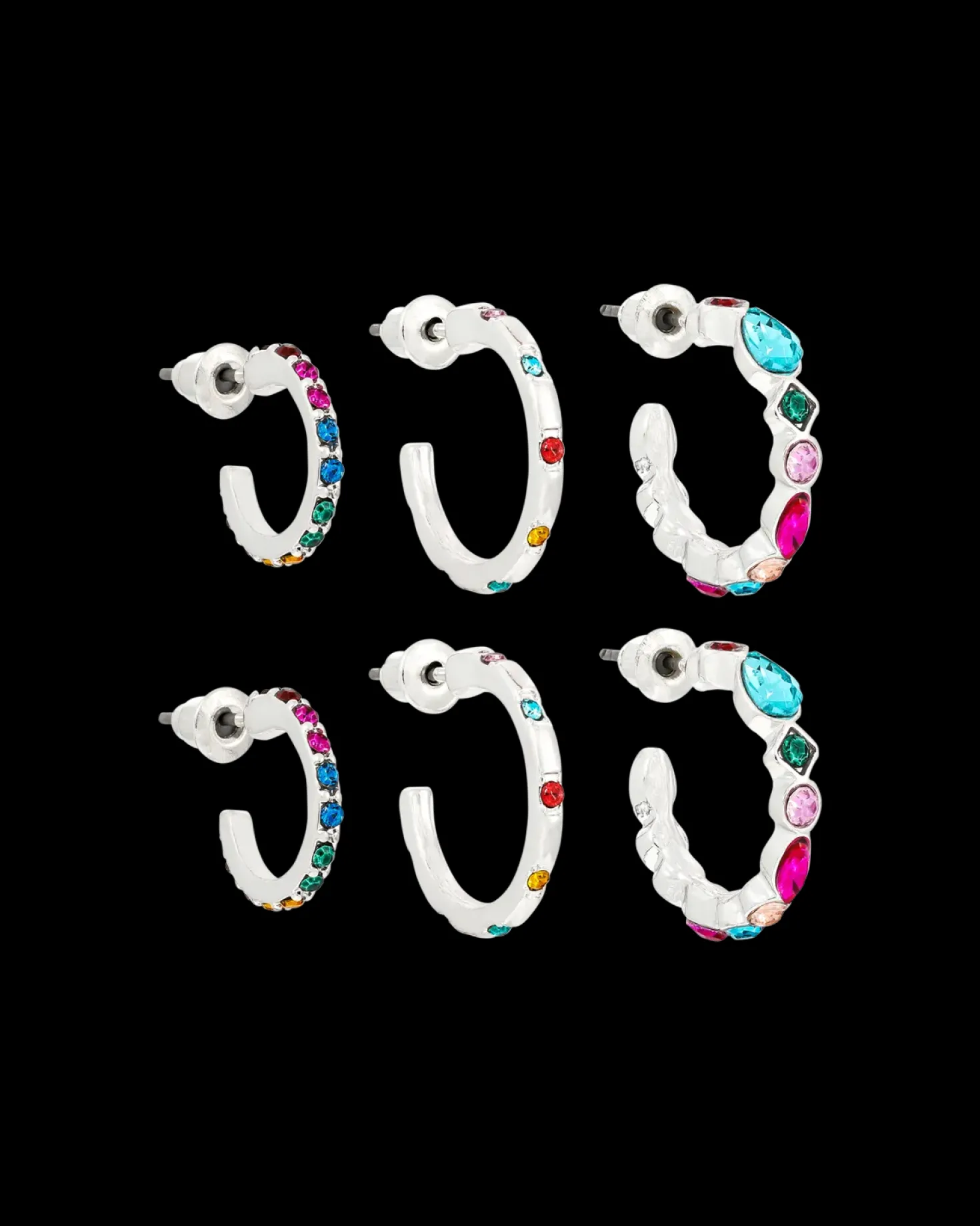 Ensemble de créoles - Colorful Sparkle