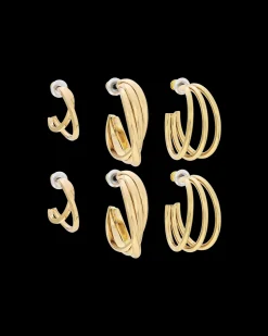 Ensemble de créoles - Golden Twist