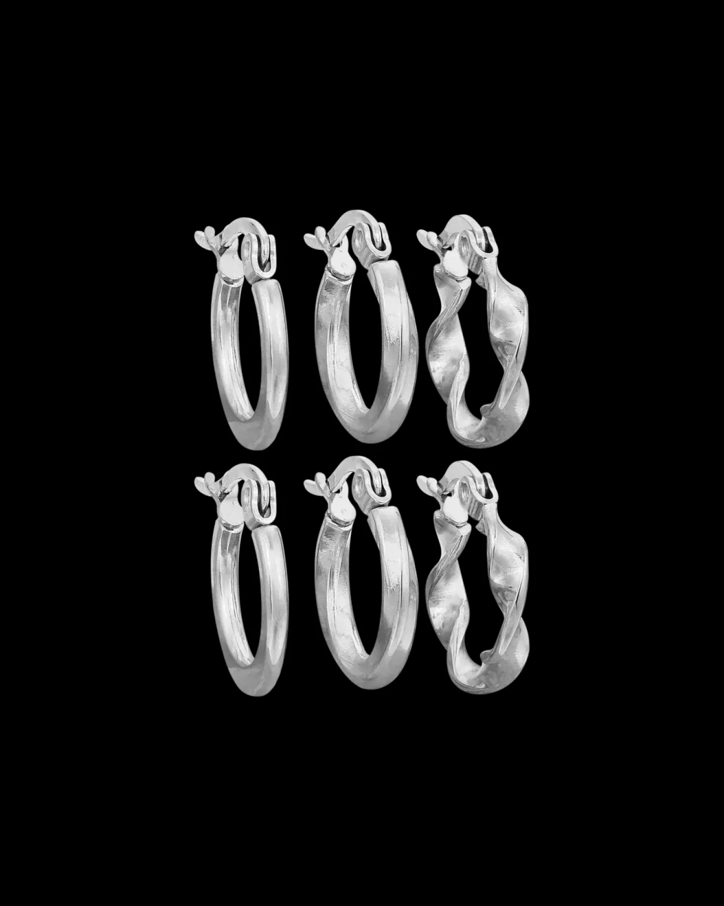 Ensemble de créoles - Silver Chic