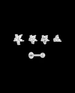 Ensemble de piercings - Silver Blossoms