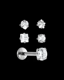Ensemble de piercings - Silver Glam