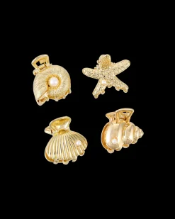 Ensemble de pinces á cheveux - Golden Shells