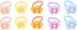 Ensemble d'elastiques á cheveux pour enfant - Happy Flowers