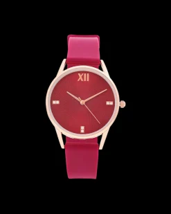 Montre - Simple Burgundy