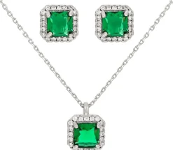 Parure de bijoux - Emerald Zirkonia