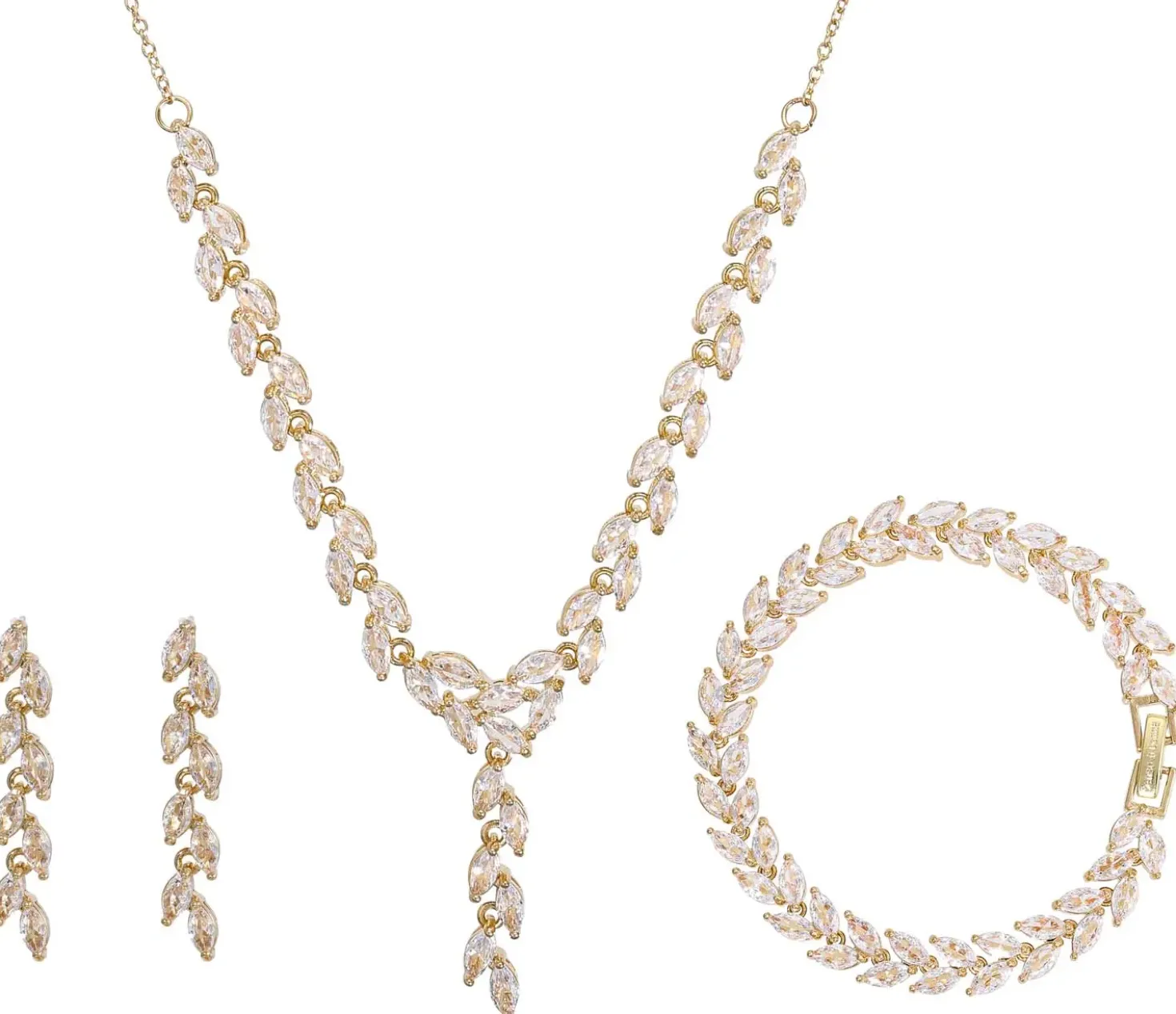 Parure de bijoux - Golden Leaves