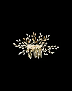 Peigne - Beige Pearls