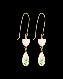 Pendants d'oreilles - Floral Pearl