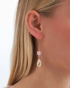 Pendants d'oreilles - Floral Pearl