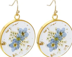 Pendants d'oreilles - Flower Circle