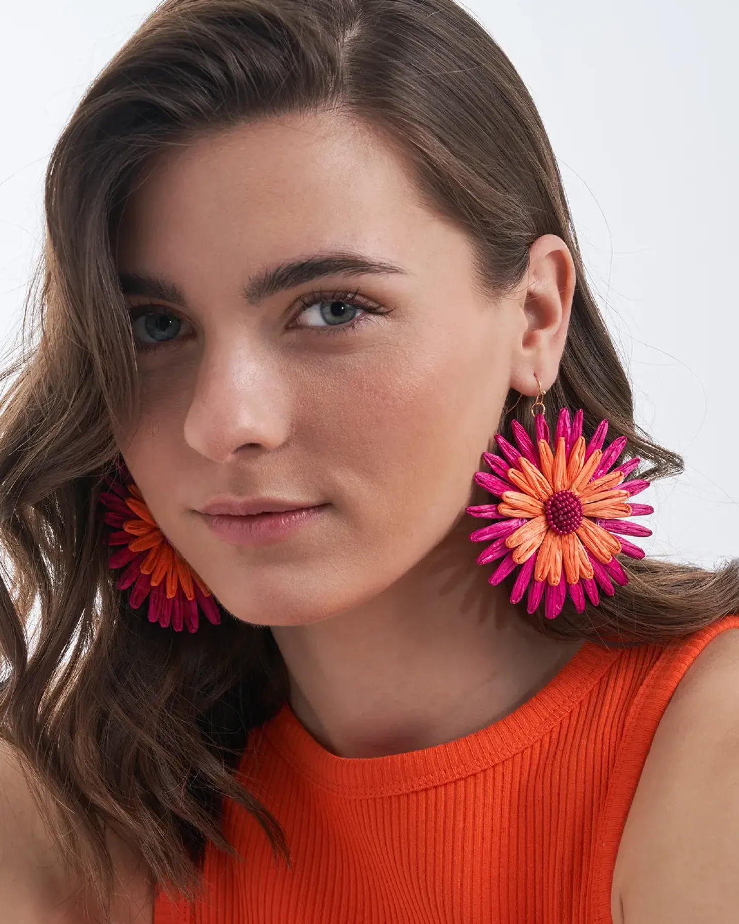 Pendants d'oreilles - Fuchsia Bloom