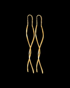 Pendants d'oreilles - Golden Spiral