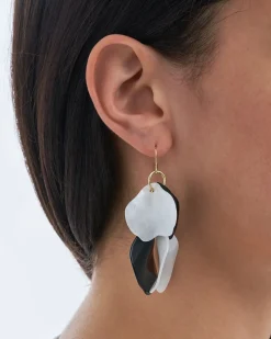 Pendants d'oreilles - Monochrome Leaves