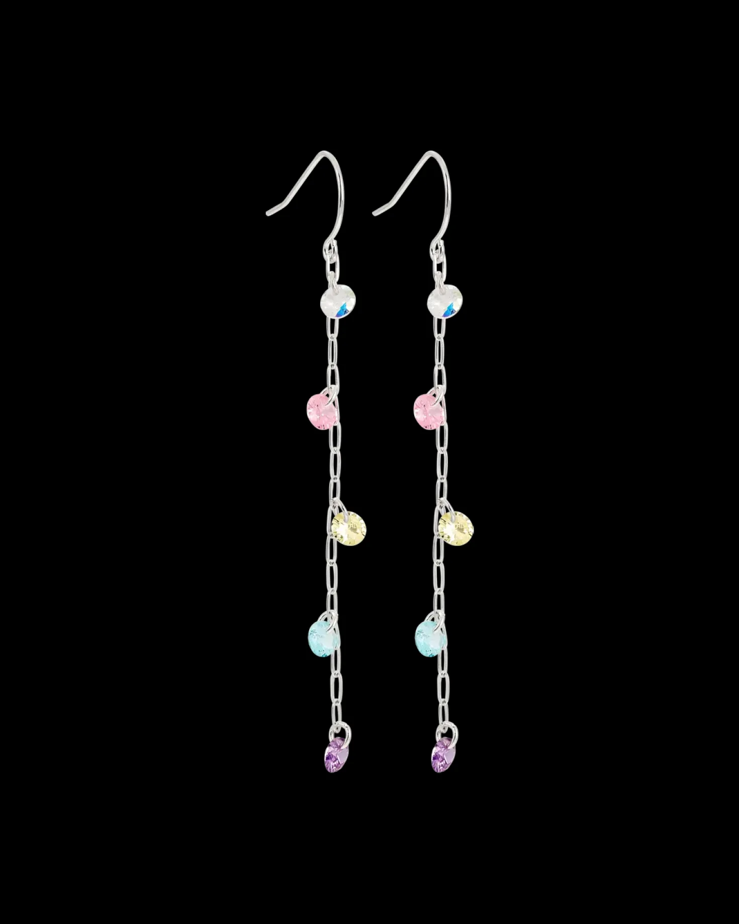 Pendants d'oreilles - Pastel Chain