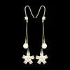 Pendants d'oreilles - Zirconia Flowers