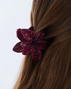 Pince à cheveux - Burgundy Blossom