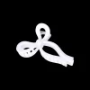 Pince à cheveux - White Bow