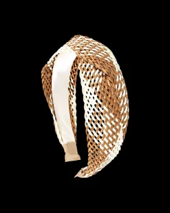 Serre-tête - Brown Raffia